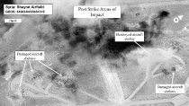 Video "Satellitenbilder zum Syrien-Angriff: Was die Trumps Raketen trafen - und was nicht"